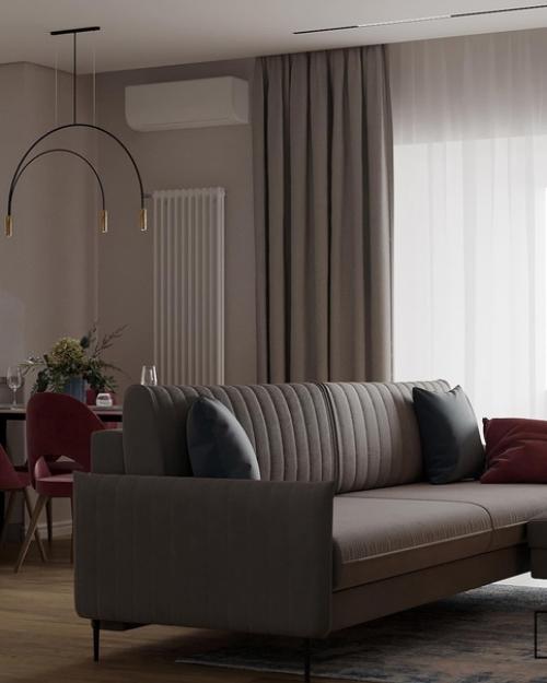 Рада вам презентовать новый проект, пока кухню - гостиную. 06