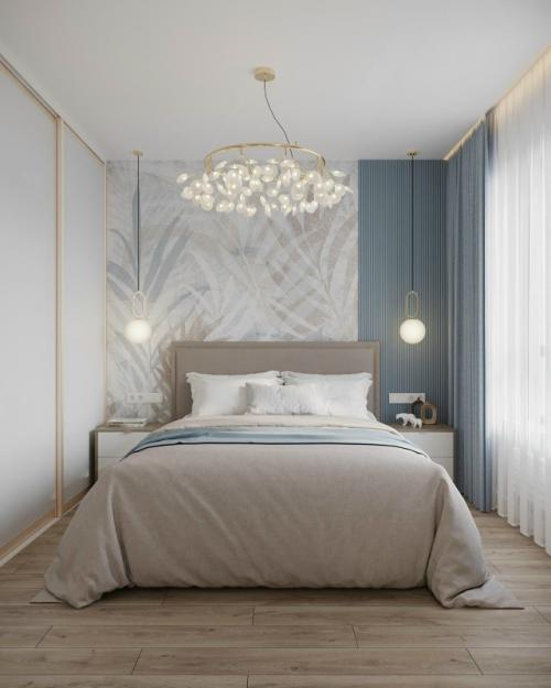 Проект однокомнатной квартиры 34 м 2 в ЖК Селигер сити в Москве. 08