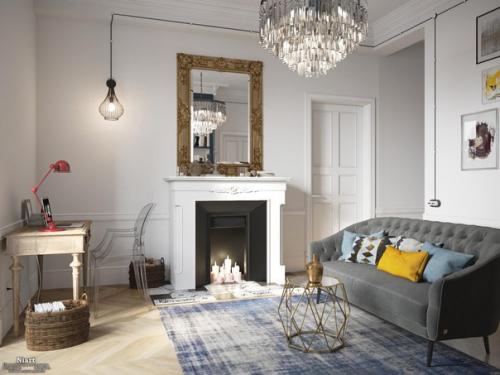 Интерьер квартиры 100 кв.