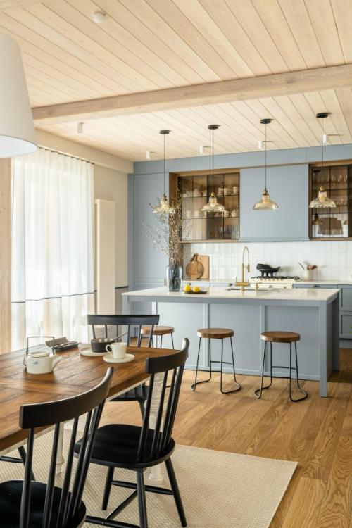 Новая жизнь деревянного дома в Подмосковье.

