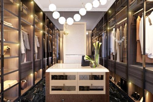 Элегантная спальня с гардеробом Жемчуг на Маленьком Черном Платье Коко Шаннель. 05