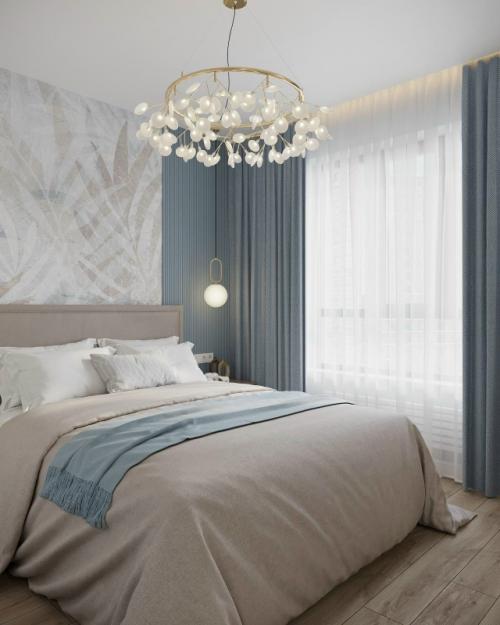 Проект однокомнатной квартиры 34 м 2 в ЖК Селигер сити в Москве. 09