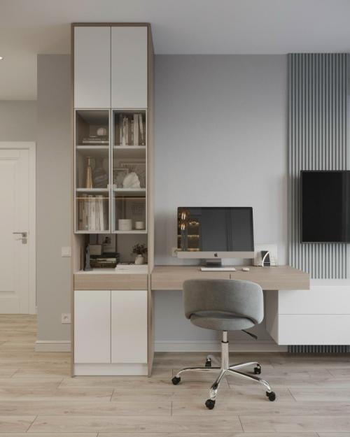 Проект однокомнатной квартиры 34 м 2 в ЖК Селигер сити в Москве. 06