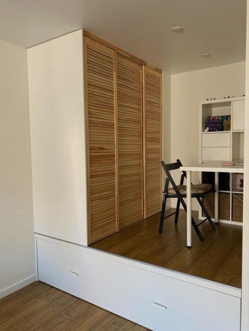 Стильная гостиная. Совмещённая со спальней. 04