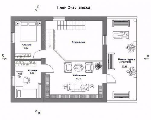 Проект дома в стиле Фахверк. 02