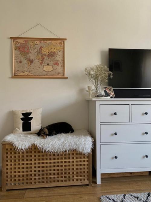 Стильная гостиная. Совмещённая со спальней. 01