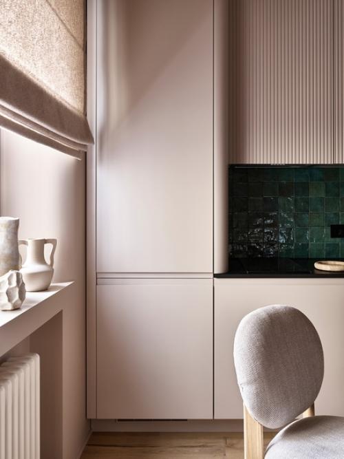 Монохромный интерьер 1-комнатной квартиры 37 кв. 09