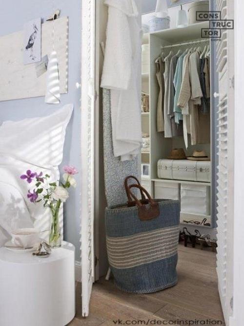 6 вариантов гардеробной комнаты в скандинавском стиле в маленькой квартире. 02