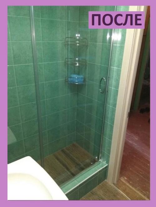Делали ремонт для бабушки, ванну принимать ей по состоянию здоровья не удобно, поэтому сделали душ. 01