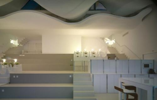 Необычный дом в форме морской волны. 03