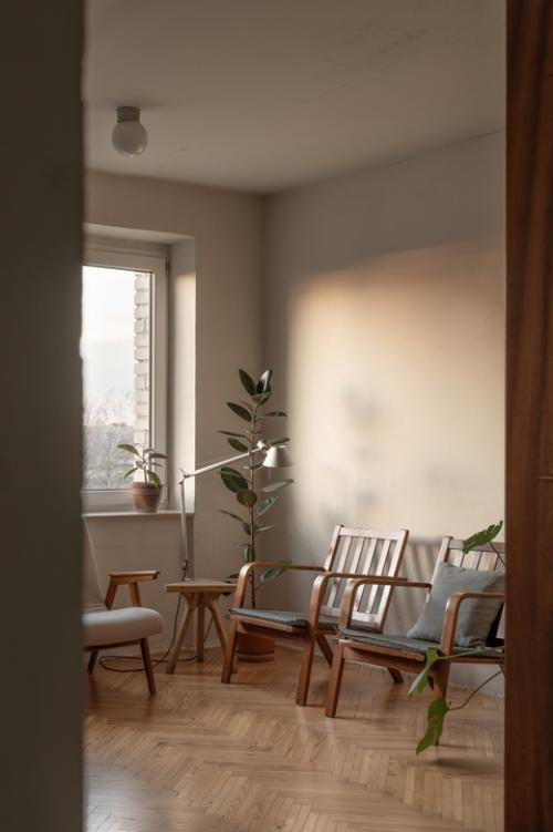 Интерьер квартиры - студии 30 м 2 в ретро стиле. 07