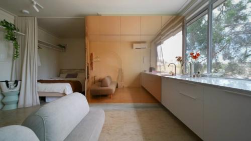 Оригинальный интерьер квартиры - студии 25 м 2 в Австралии. 03