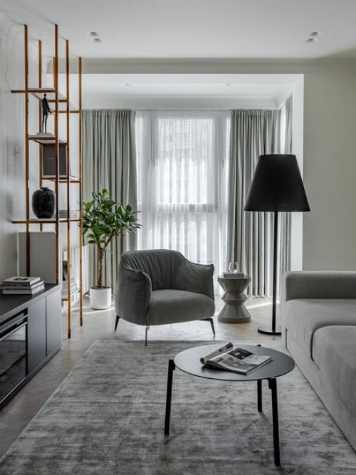 Реализованный интерьер современной квартиры с яркими акцентами в Минске. 01