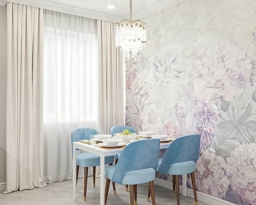 Однокомнатная квартира в холодной цветовой гамме. 07