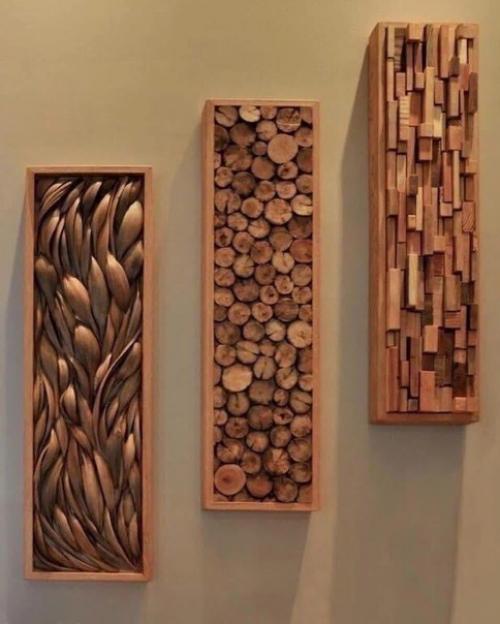 Спилы дерева в оформлении интерьера: красиво, свежо и экологично. 05