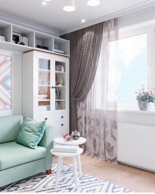 Светлая и уютная квартира для молодой девушки. 04