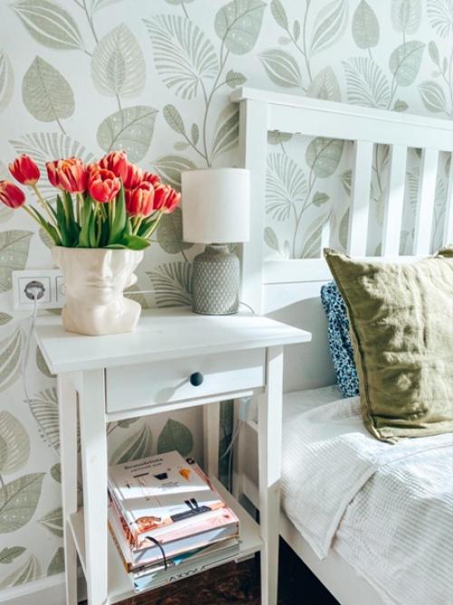 Уютная спальня. В светлых оттенках. 01