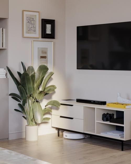 Кухня - гостиная в проекте ЖК 5 континентов. 04