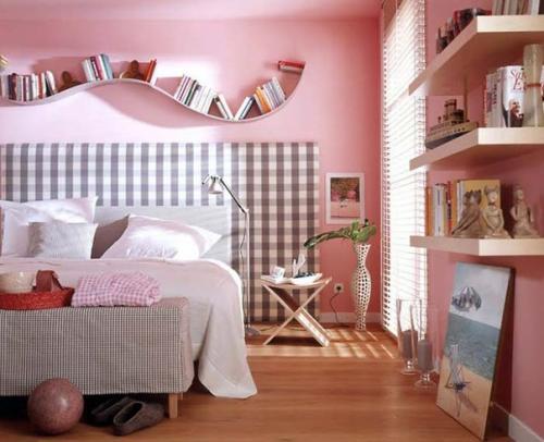 Клетка - деревенский узор в современном интерьере. 04