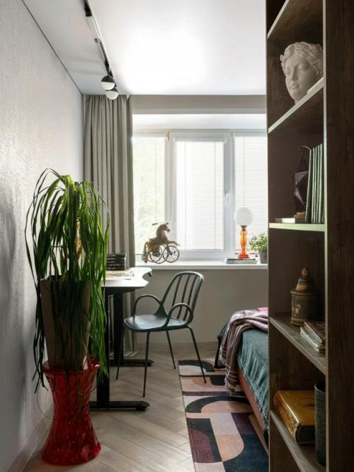 Для дочки дизайнера: необычная студия 25 кв. 03