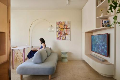 Оригинальный интерьер квартиры - студии 25 м 2 в Австралии. 09