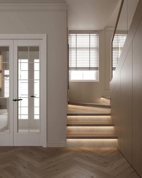 Нейтральные тона современный минимализм и функциональность этой кухни подчеркивают. 09