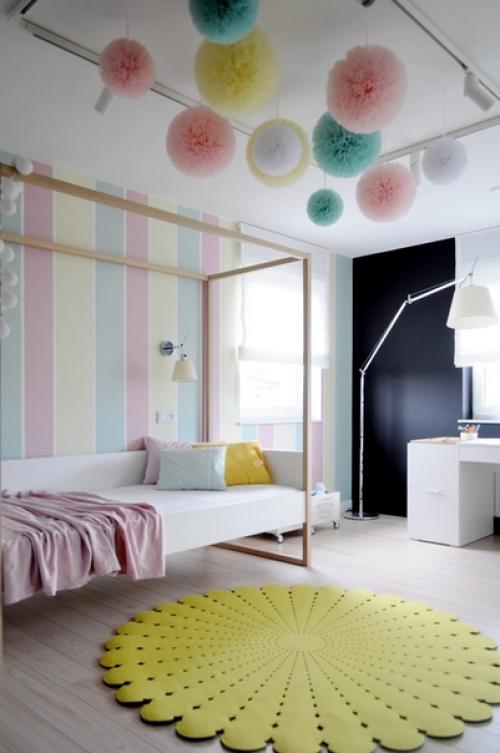 Гармоничное сочетание. Частная зона квартиры состоит из спальни родителей, ванной комнаты, гардеробной и комнаты дочери. 06