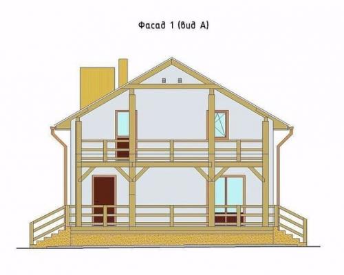 Проект дома в стиле Фахверк. 04