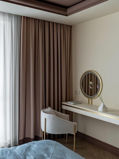 Реализованный интерьер современной квартиры с яркими акцентами в Минске. 03