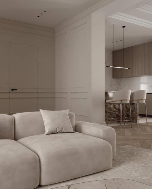 Нейтральные тона современный минимализм и функциональность этой кухни подчеркивают. 06