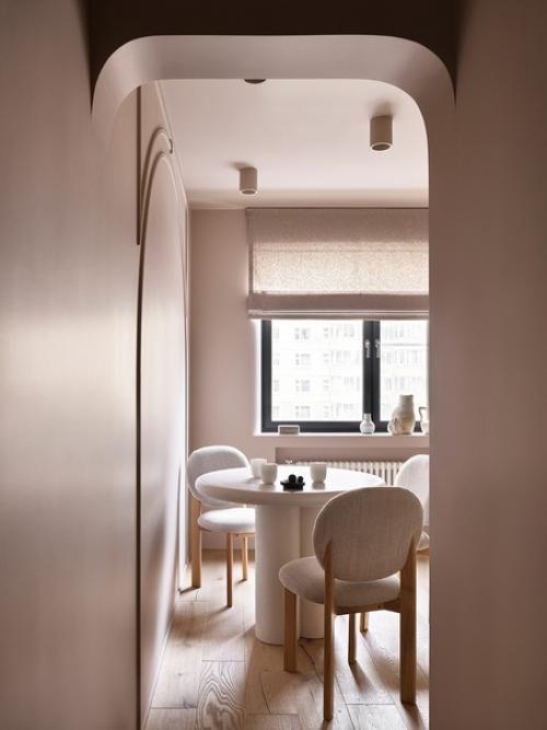 Монохромный интерьер 1-комнатной квартиры 37 кв. 06