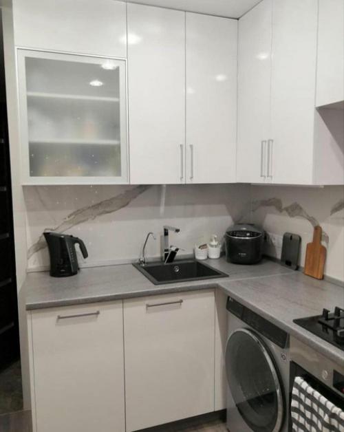 Отличное оформление. Для небольшой кухни. 02