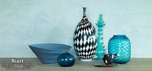 Оттенки синего цвета в интерьере. 01