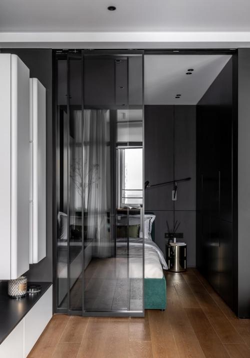 Современный интерьер квартиры - студии 35, 4 м 2 (с учетом лоджии) в ЖК румянцево - парк в Москве. 08