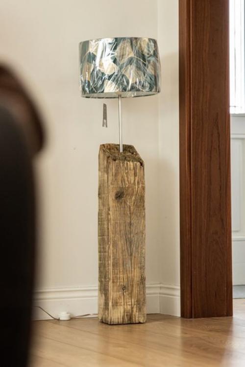 Подборка идей от разных авторов - напольные светильники из дрифтвуда. 06