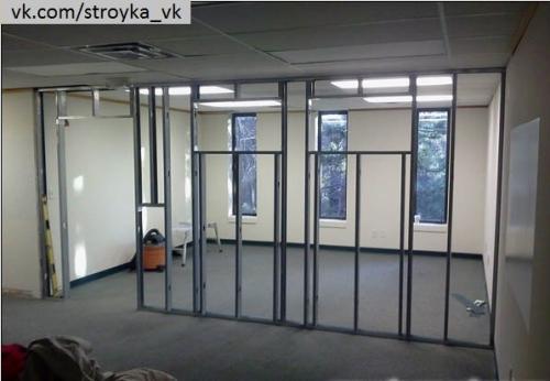 Виды перегородок из гипсокартона. 01