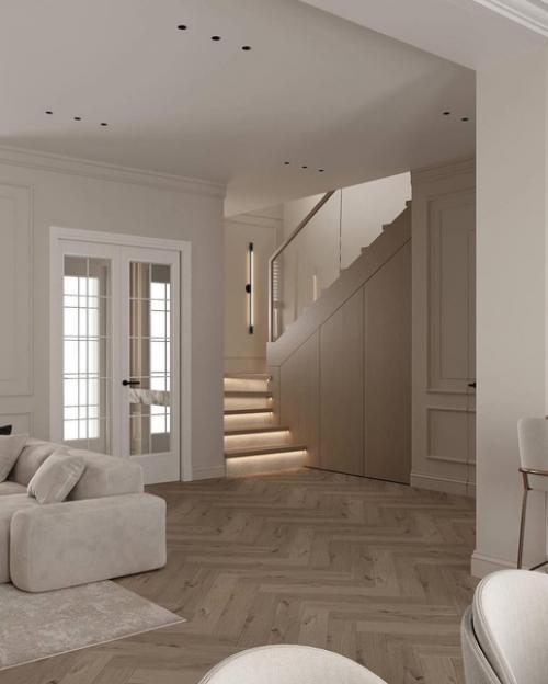 Нейтральные тона современный минимализм и функциональность этой кухни подчеркивают. 08