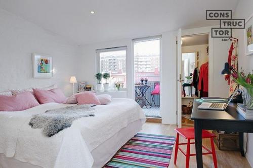 6 вариантов гардеробной комнаты в скандинавском стиле в маленькой квартире. 01