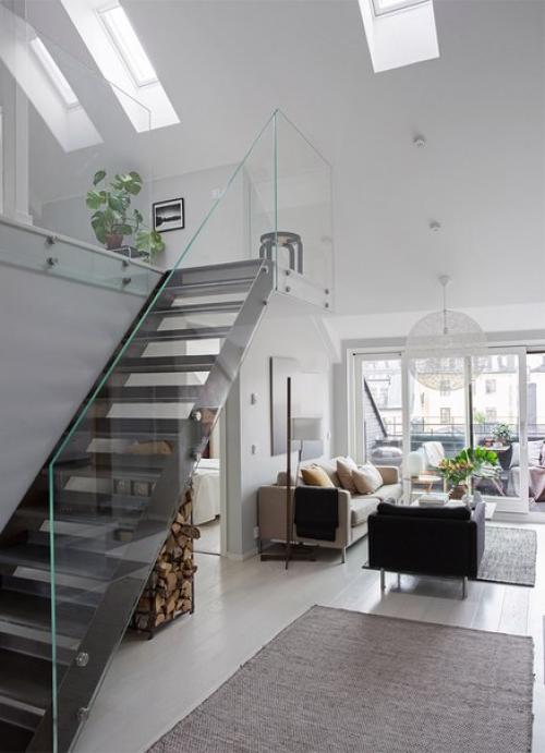 Современная квартира под крышей в Стокгольме (68 кв. 04