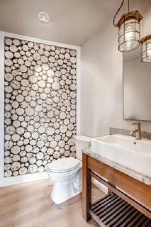 Спилы дерева в оформлении интерьера: красиво, свежо и экологично. 08