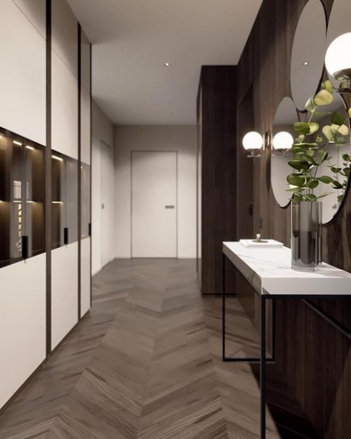 Мы оцениваем лаконичный дизайн прихожей. 02