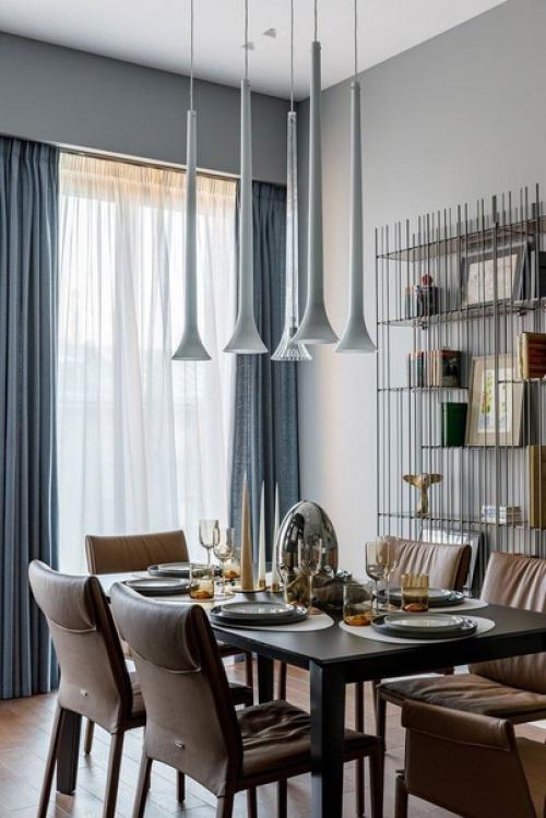 Интерьер 3-х комнатной квартиры в серых тонах с крутыми дизайнерскими решениями. 04