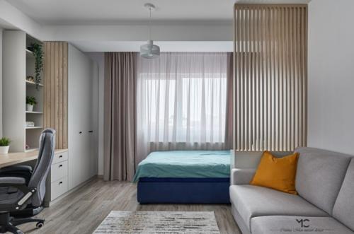 Современный интерьер квартиры площадью 44 кв. 04