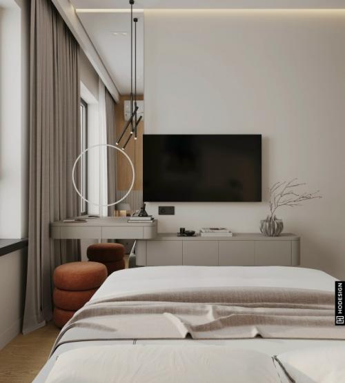 Проект 1-комнатной квартиры 40 м 2 в ЖК Assalom Boglar в Ташкенте. 09