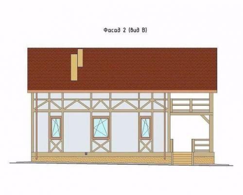 Проект дома в стиле Фахверк. 05