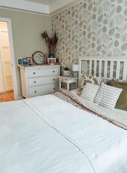 Уютная спальня. В светлых оттенках. 08