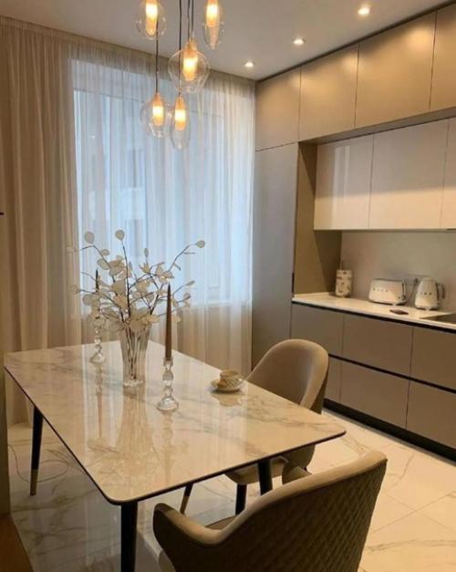 Современная кухня. В белом цвете. 01