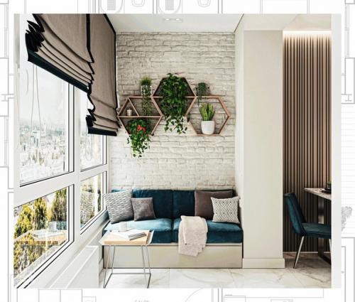 В современном дизайне интерьеров очень четко прослеживается тенденция к объединению кухни, гостиной и столовой в студийное пространство. 06