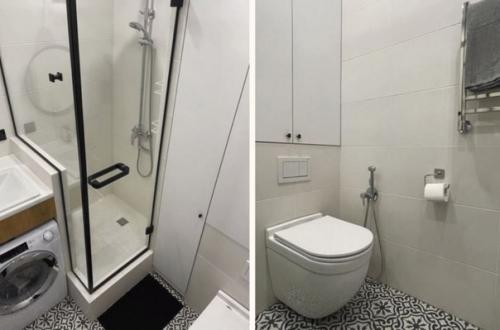 Современный и недорогой интерьер небольшой квартиры - студии площадью 28 кв. 07