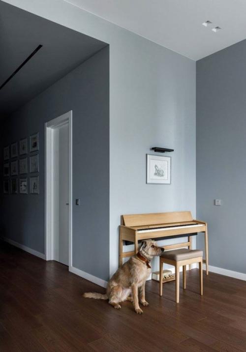 Интерьер 3-х комнатной квартиры в серых тонах с крутыми дизайнерскими решениями. 08